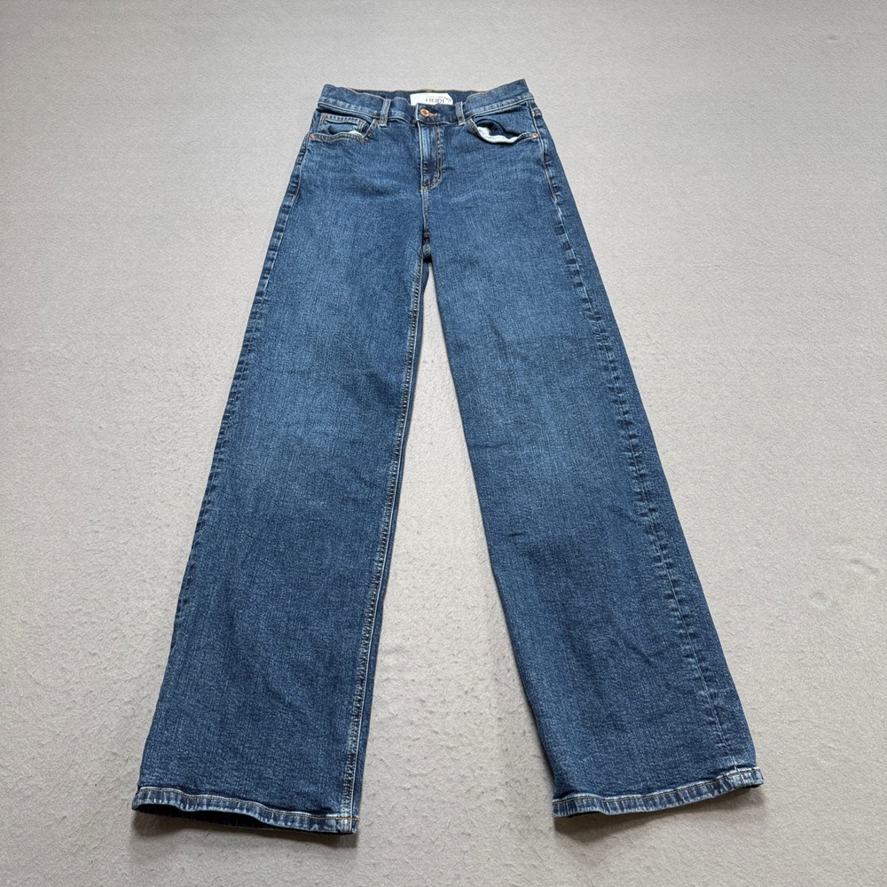 Dynamite Heidi Wide Leg Jeans Women's 28/10 Blue Medium Wash High Rise Denim
